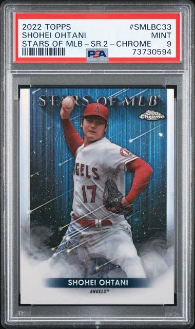2022 Topps Shohei Ohtani Stars Of MLB Series 2 Chrome #SMLBC-33 card image