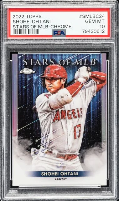 2022 Topps Shohei Ohtani Stars Of MLB Chrome #SMLBC24 card image