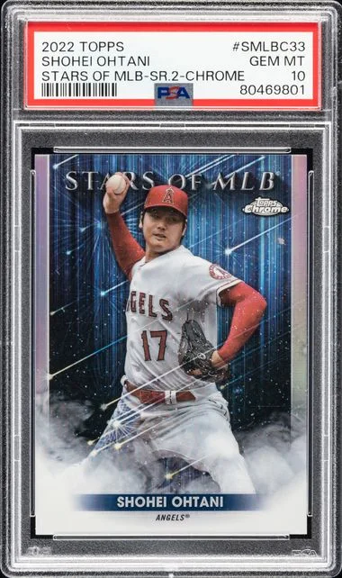 2022 Topps Shohei Ohtani Stars Of MLB Series 2-Chrome #SMLBC33 card image