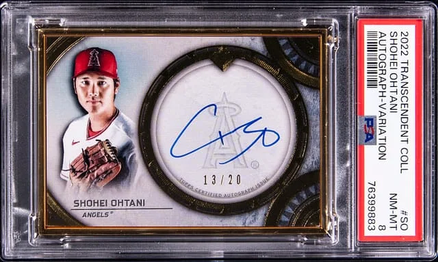 2022 Topps Shohei Ohtani Transcendant Collection Autographs - Variation #SO card image