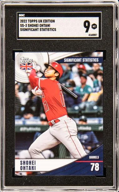 2022 Topps Shohei Ohtani UK Edition Significant Statistics #SS-3 card image