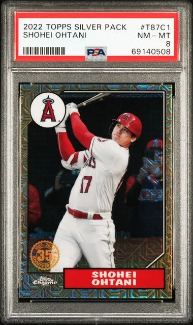 2022 Topps Shohei Ohtani 1987 Silver Pack #T87C-1 card image