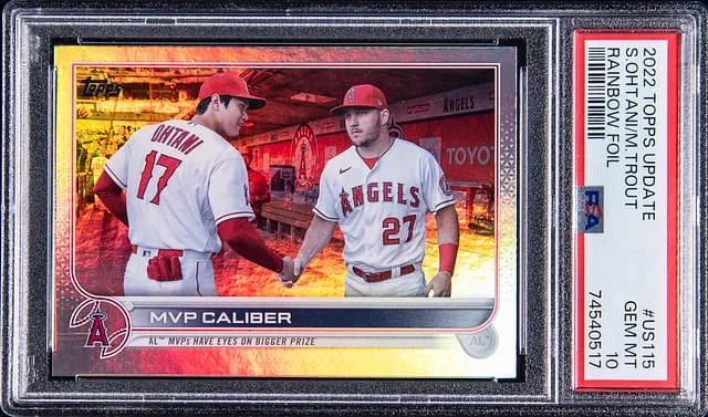 2022 Topps Shohei Ohtani Rainbow Foil #US-115 card image