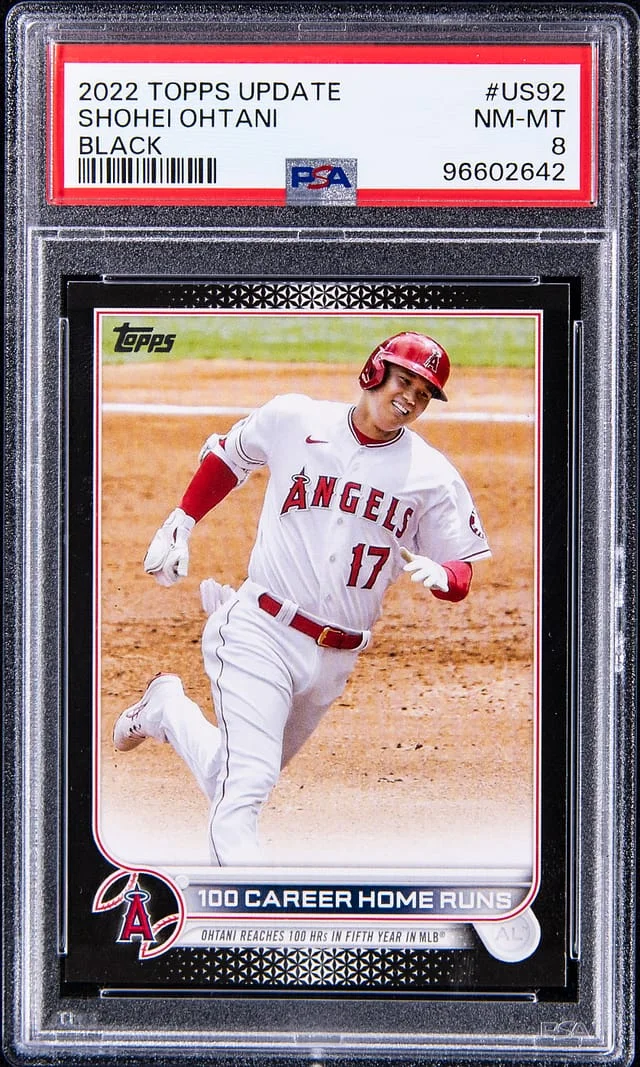 2022 Topps Shohei Ohtani Black #US92 card image