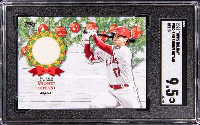 2022 Topps Shohei Ohtani Holiday Relic #WRC-SHO card image