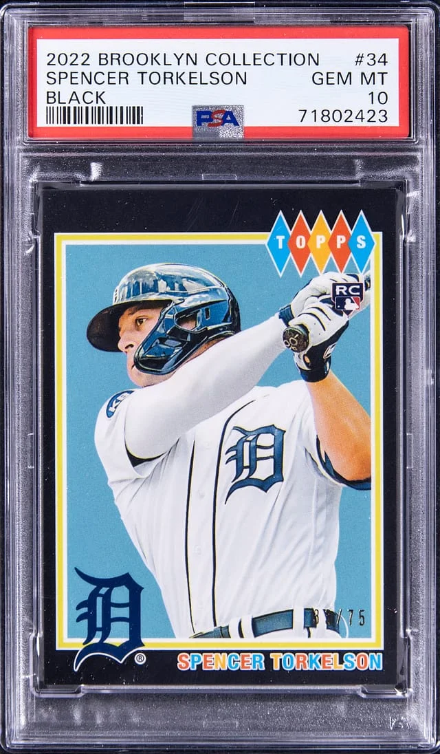 2022 Topps Spencer Torkelson Brooklyn Collection Black #34 card image