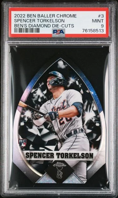 2022 Topps Spencer Torkelson Ben Baller Chrome Ben's Diamond Die-Cuts #BBDC-3 card image