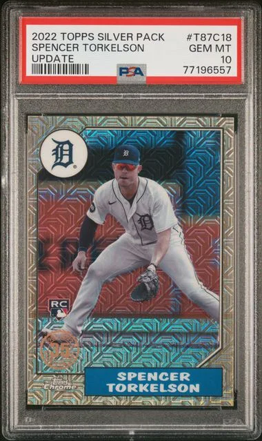 2022 Topps Spencer Torkelson Silver Pack 1987 Chrome Promo #T87C18 card image