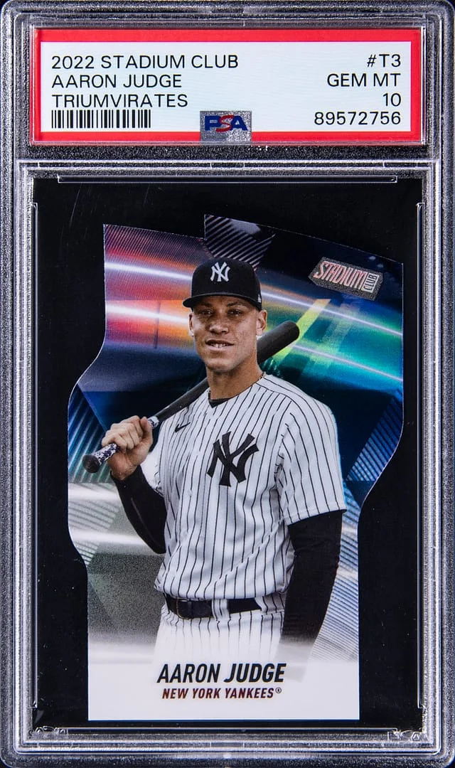 2022 Topps Stadium Club Aaron Judge Triumvirates #T3 card image