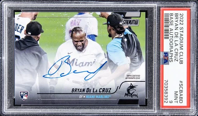2022 Topps Stadium Club Bryan De La Cruz Base Autograph #SCBA-BD card image
