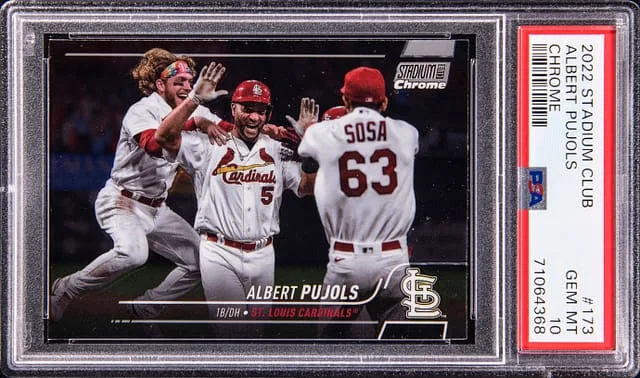 2022 Topps Stadium Club Chrome Albert Pujols #173 card image