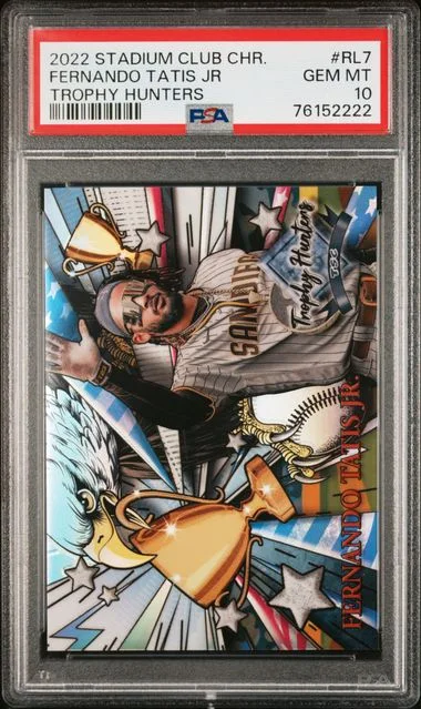 2022 Topps Stadium Club Chrome Fernando Tatis Jr Trophy Hunters #RL7 card image