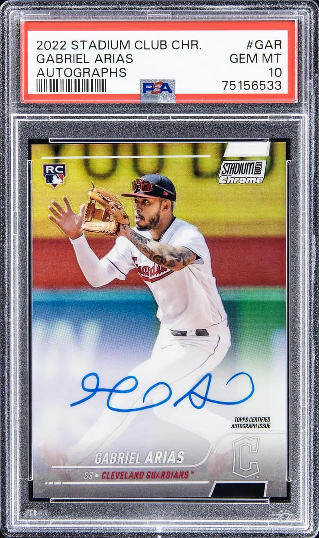 2022 Topps Stadium Club Chrome Gabriel Arias Autograph #GAR card image