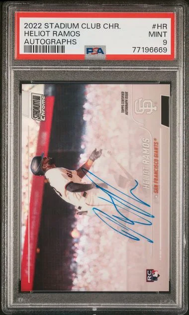 2022 Topps Stadium Club Chrome Heliot Ramos Autograph #HR card image