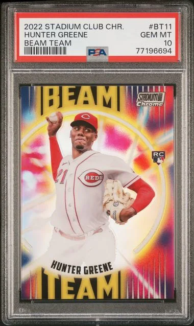 2022 Topps Stadium Club Chrome Hunter Greene Beam Team #BT11 card image