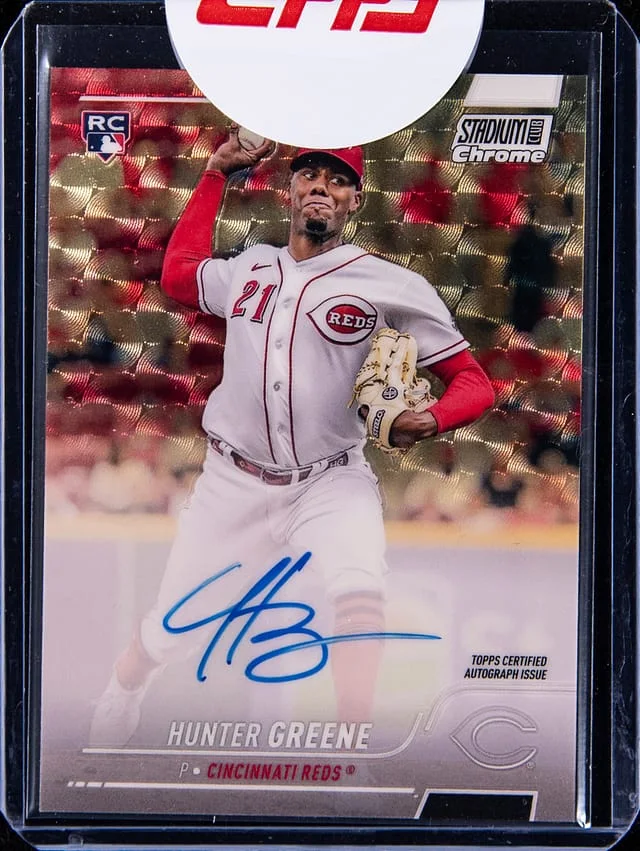 2022 Topps Stadium Club Chrome Hunter Greene SuperFractor #SCCUA-HG card image