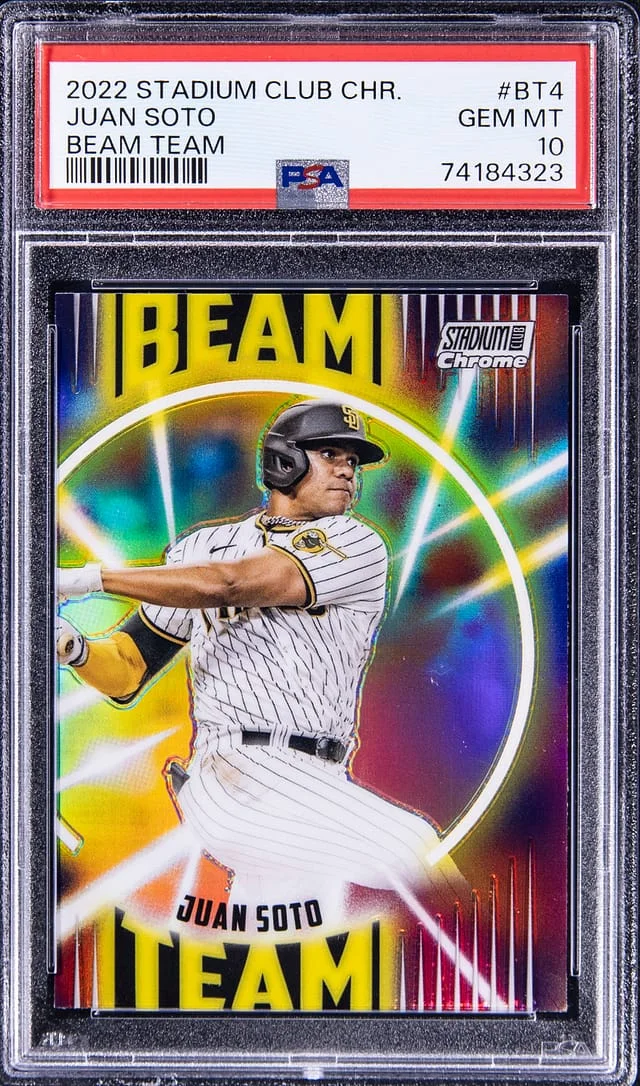 2022 Topps Stadium Club Chrome Juan Soto Beam Team #BT4 card image