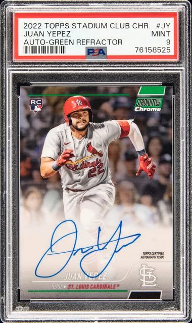2022 Topps Stadium Club Chrome Juan Yepez Autograph #JY card image