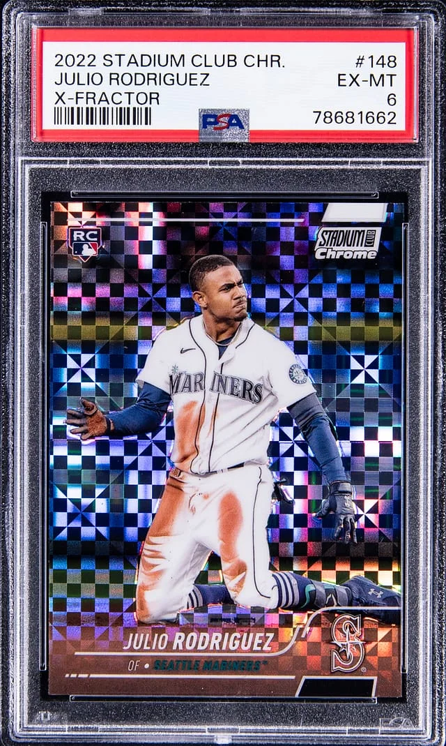 2022 Topps Stadium Club Chrome Julio Rodriguez #148 card image