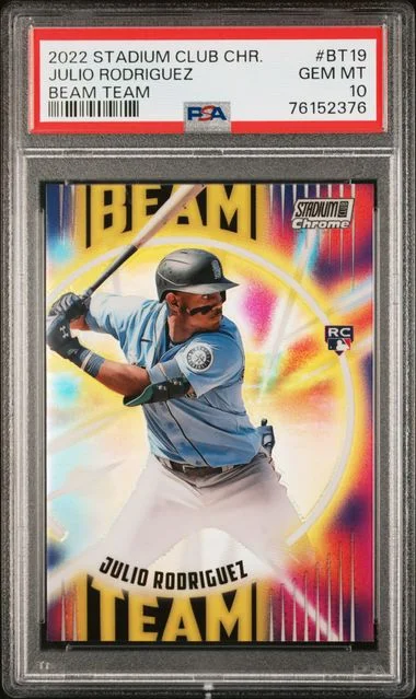 2022 Topps Stadium Club Chrome Julio Rodriguez Beam Team #BT-19 card image