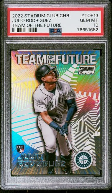 2022 Topps Stadium Club Chrome Julio Rodriguez Team Of The Future #TOF13 card image