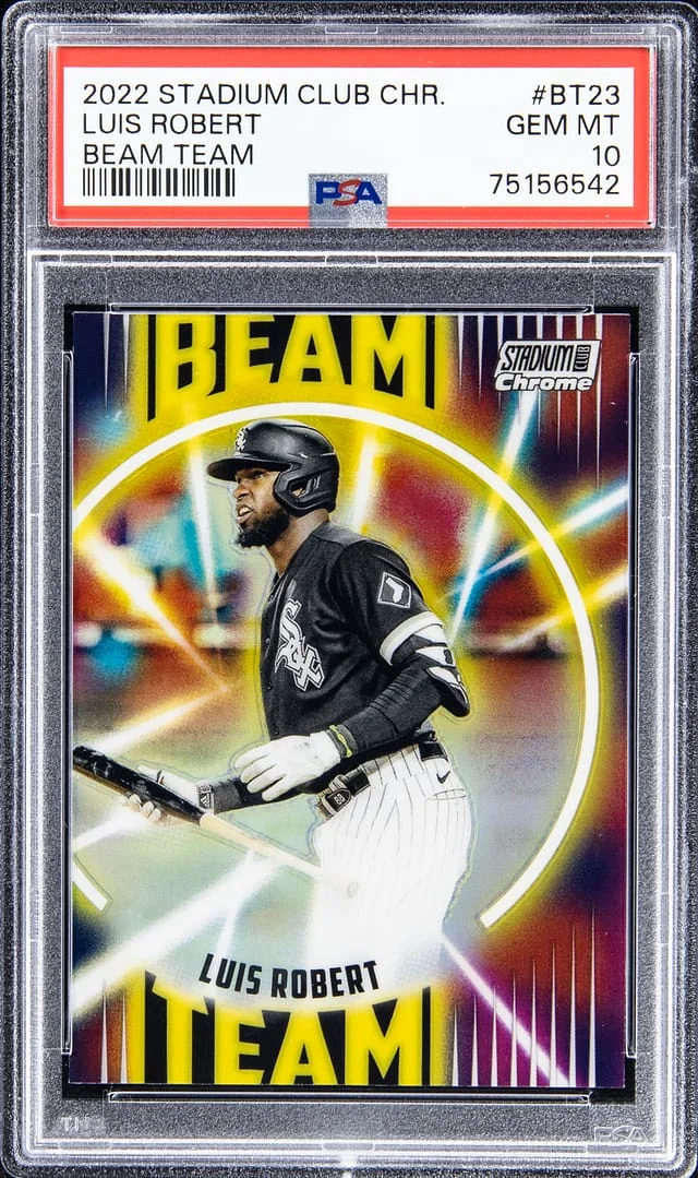 2022 Topps Stadium Club Chrome Luis Robert Beam Team #BT23 card image