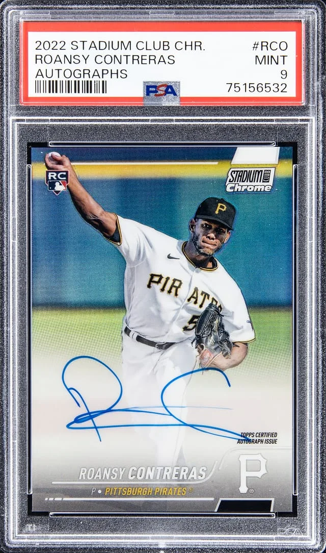 2022 Topps Stadium Club Chrome Roansy Contreras Autograph #RCO card image