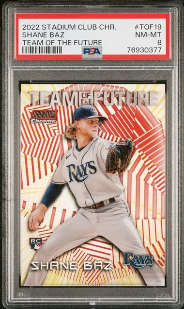 2022 Topps Stadium Club Chrome Shane Baz Team Of The Future #TOF19 card image