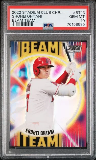 2022 Topps Stadium Club Chrome Shohei Ohtani Beam Team #BT-13 card image