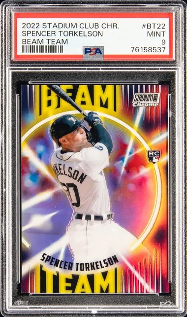 2022 Topps Stadium Club Chrome Spencer Torkelson Beam Team #BT22 card image