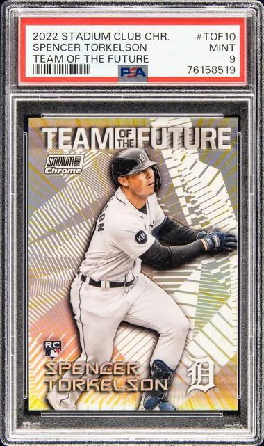 2022 Topps Stadium Club Chrome Spencer Torkelson Team Of The Future #TOF10 card image