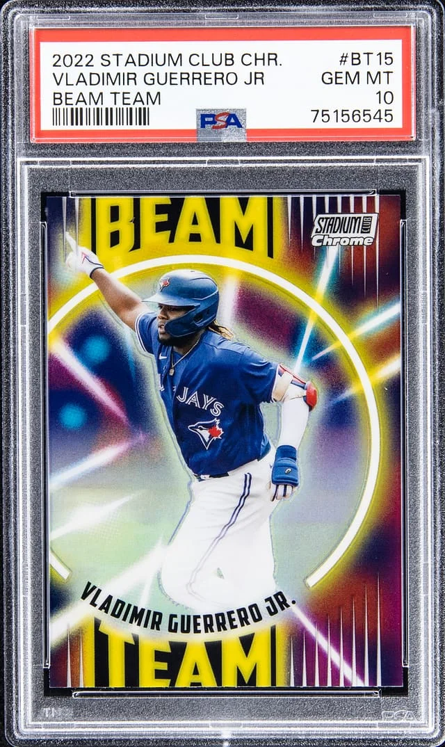 2022 Topps Stadium Club Chrome Vladimir Guerrero Jr. Beam Team #BT15 card image