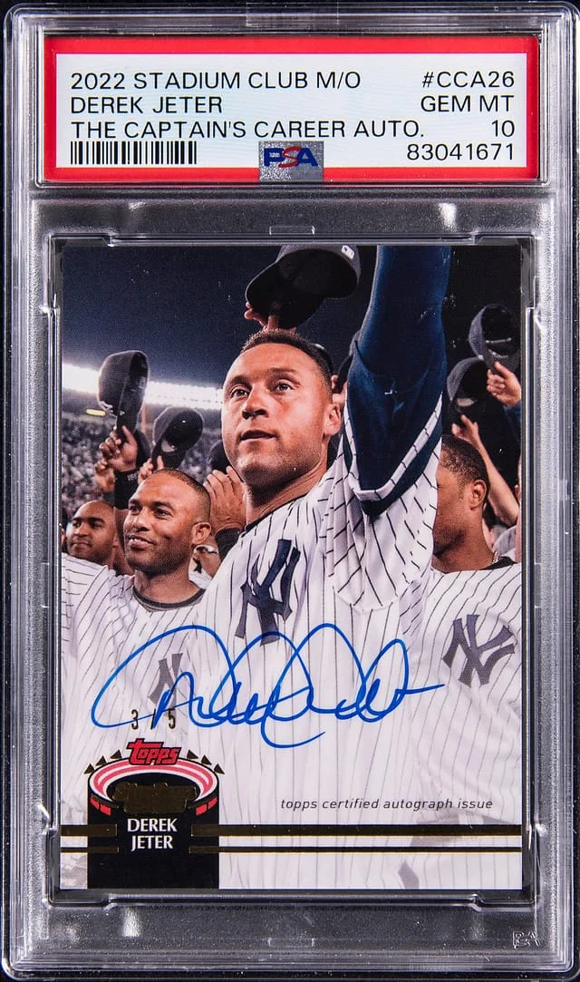 2022 Topps Stadium Club Derek Jeter Moments The Captains Career Autograph #CCA-26 card image