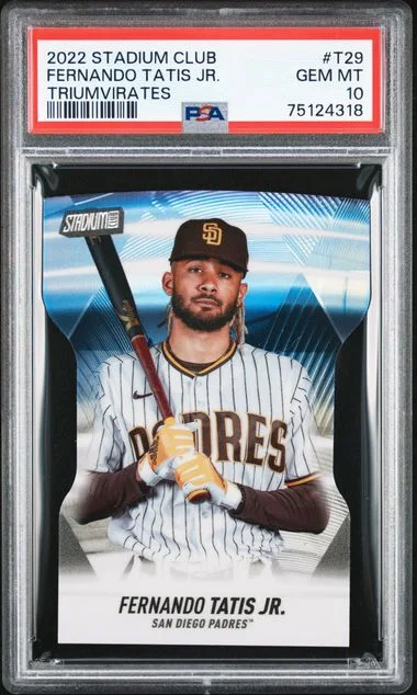 2022 Topps Stadium Club Fernando Tatis Jr. Triumvirates #T-29 card image