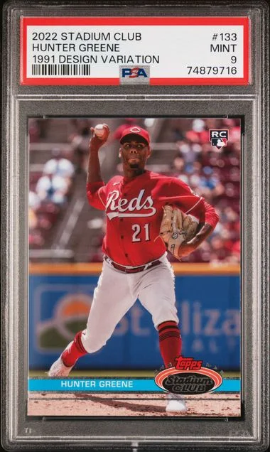 2022 Topps Stadium Club Hunter Greene 1991 Design Variation #133 card image