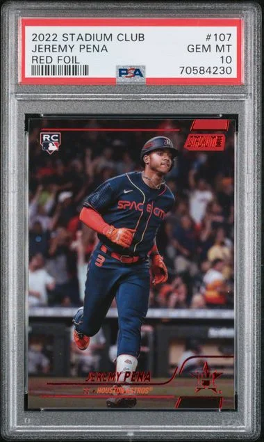 2022 Topps Stadium Club Jeremy Pena #107 card image