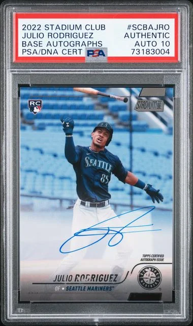 2022 Topps Stadium Club Julio Rodriguez Base Autographs #SCBA-JRO card image