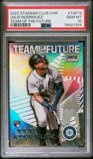 2022 Topps Stadium Club Julio Rodriguez Team Of The Future #TOF13 card image