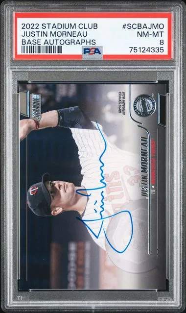 2022 Topps Stadium Club Justin Morneau Base Autographs #SCBA-JMO card image