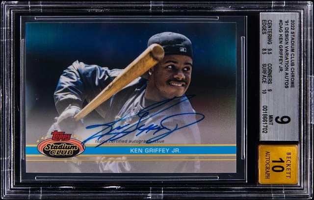 2022 Topps Stadium Club Ken Griffey Jr. 91 Design Variation Autographs #DA-G card image