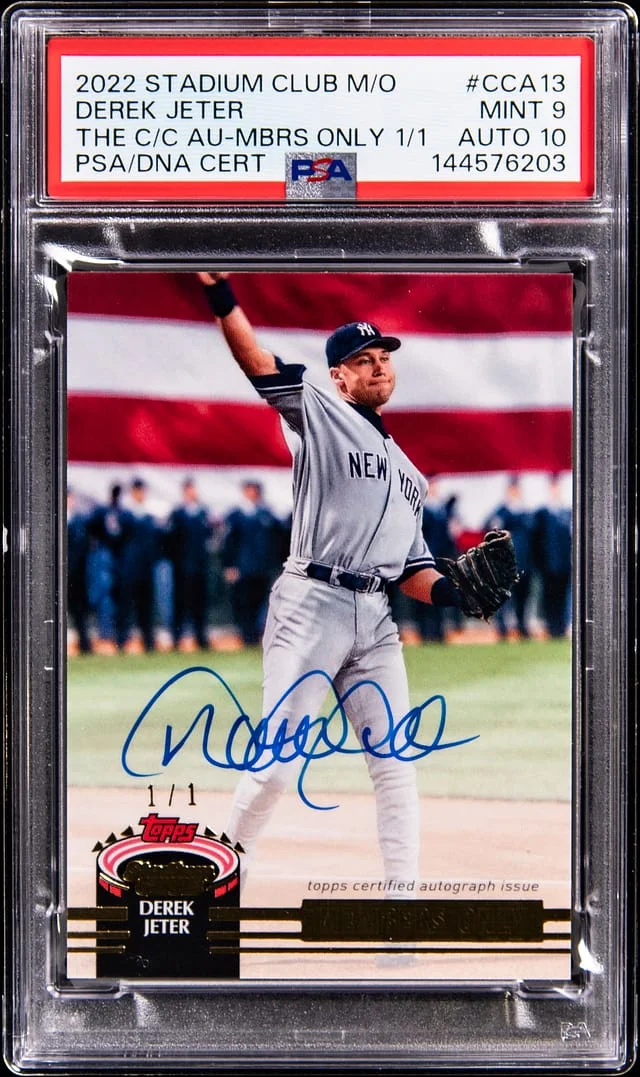 2022 Topps Stadium Club Members Only Derek Jeter The Captain's Career Members Only #CCA-13 card image