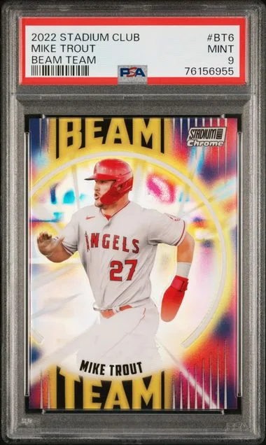 2022 Topps Stadium Club Mike Trout Beam Team #BT6 card image