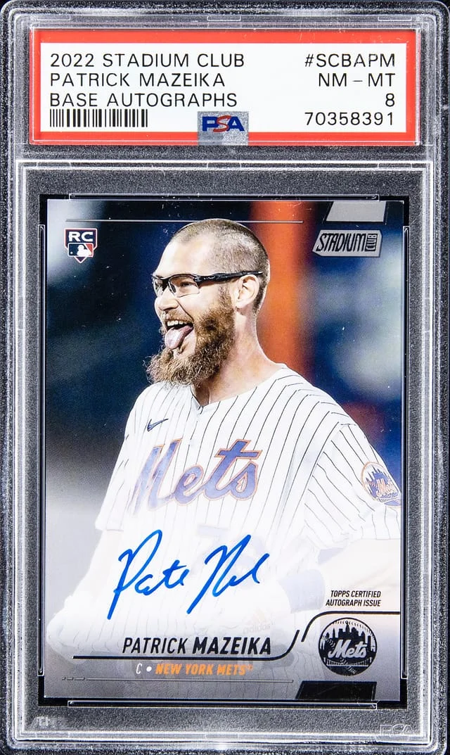 2022 Topps Stadium Club Patrick Mazeika Base Autograph #SCBA-PM card image