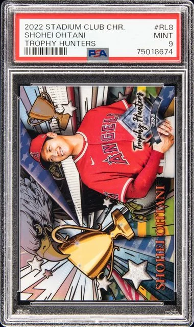 2022 Topps Stadium Club Shohei Ohtani Trophy Hunters #Rl8 card image