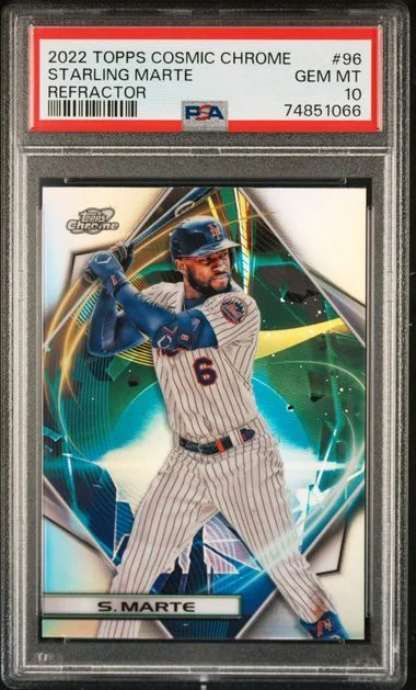 2022 Topps Starling Marte Cosmic Chrome Refractor #96 card image