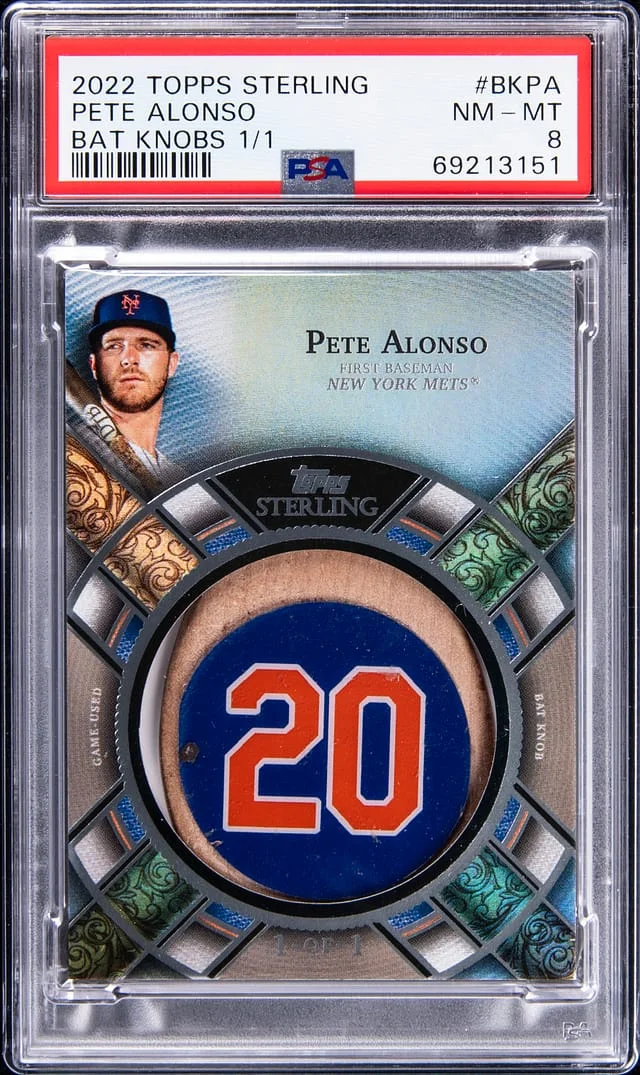 2022 Topps Sterling Pete Alonso Bat Knobs #BK-PA card image