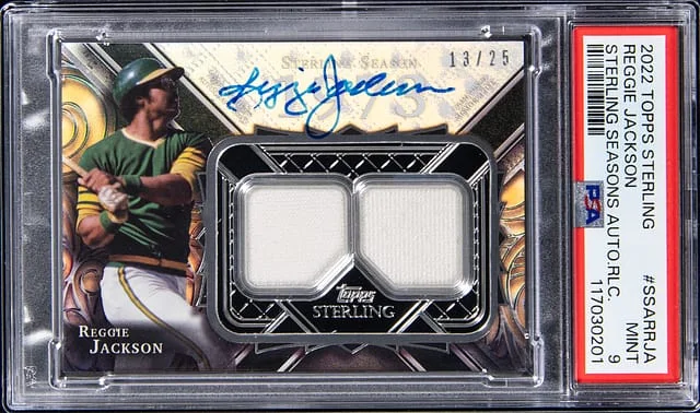 2022 Topps Sterling Reggie Jackson Sterling Seasons Autograph Relic #SSAR-RJA card image