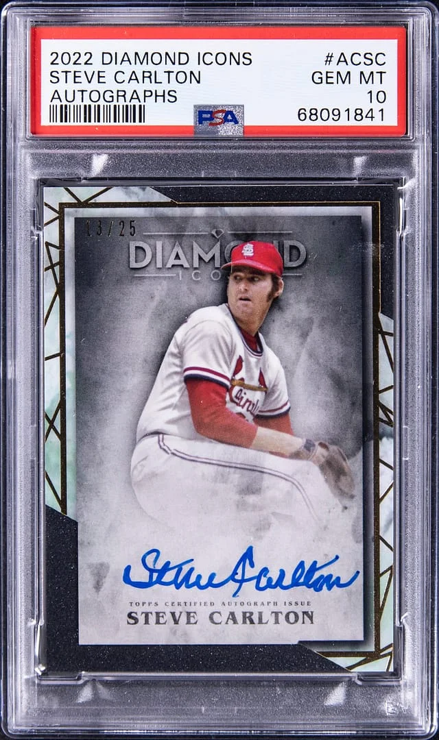 2022 Topps Steve Carlton Diamond Icons Autographs #ACSC card image