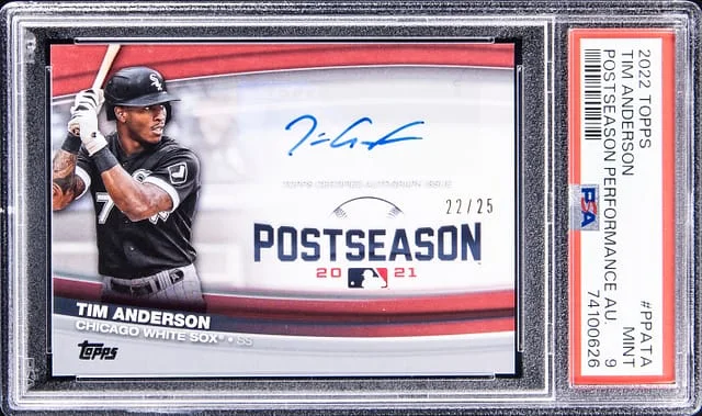2022 Topps Tim Anderson Postseason Performance Autograph #PPATA card image