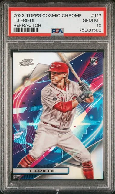 2022 Topps Tj Friedl Cosmic Chrome Refractor #117 card image